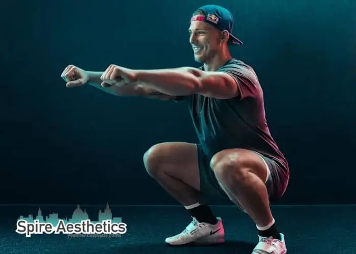 Image of man build leg muscle Soham through exercise
