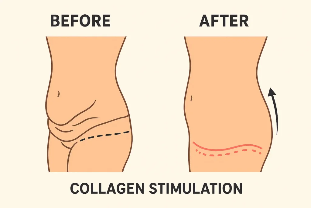 Before and after results for sagging skin after weight loss injections Soham