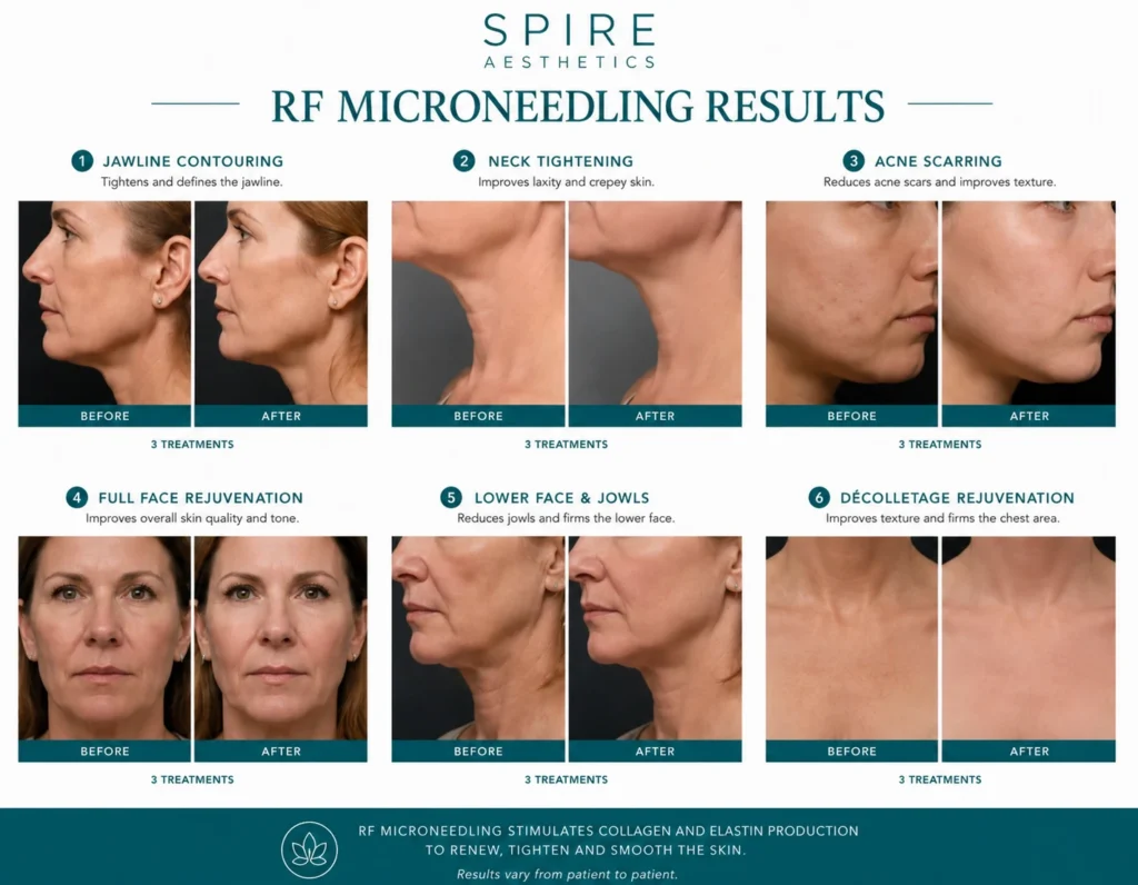 RF Microneedling Skin tightening Soham results