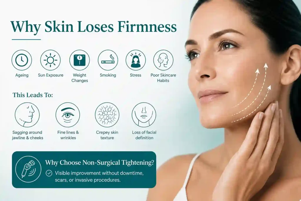 What Makes Skin Lose Firmness and Why Do People Seek Non-Surgical Tightening Soham?